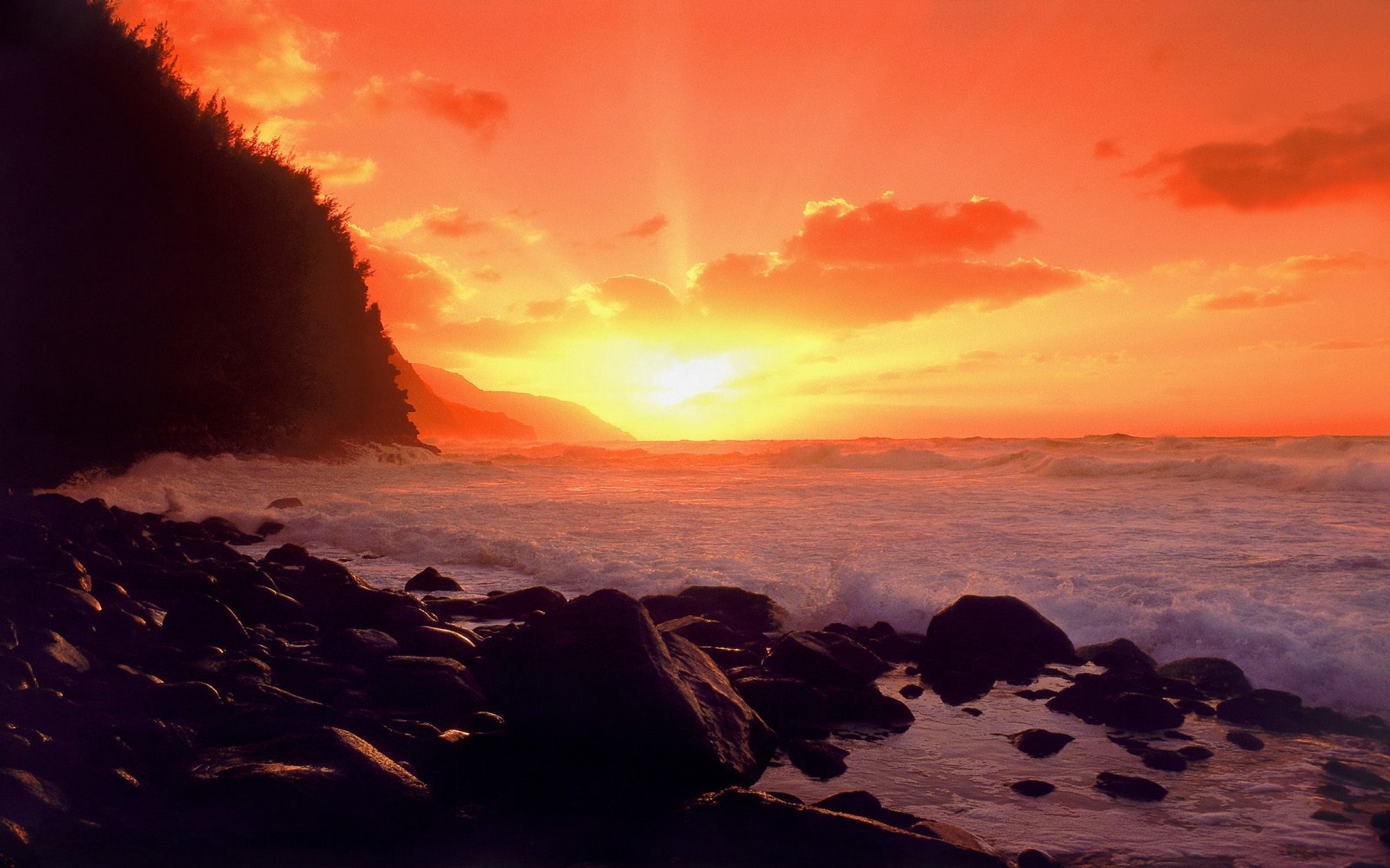 NaPali Sunset, Kauai, Hawaii      ID 43